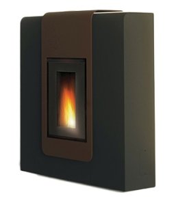 (pilt) Veesärgiga pelletikamin Xila Idro pronks 18kW