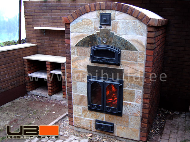 Fireplace door 400