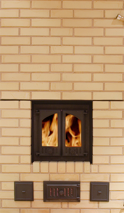 Fireplace door 403