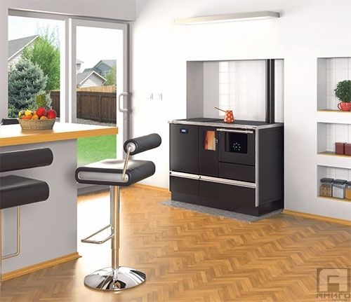 Centralheating pellet cooker Alfa Term 20 black 20kW