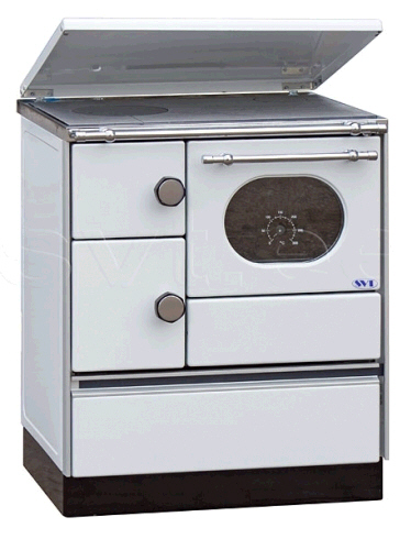 Centralheating cooker Alfa 70 white righthanded 12,5kW