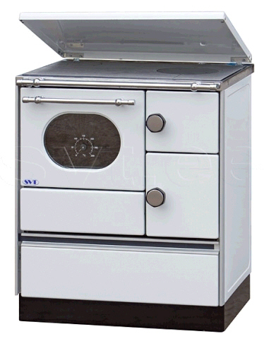 Central heating cooker Alfa 70 white left 12,5kW
