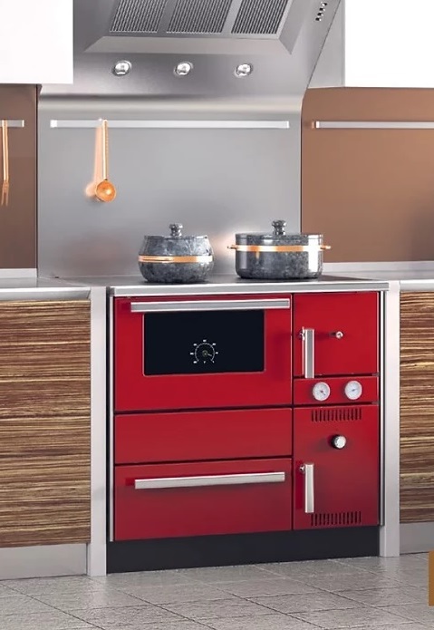 Central heating cooker Alfa Term 20 red left 23kW