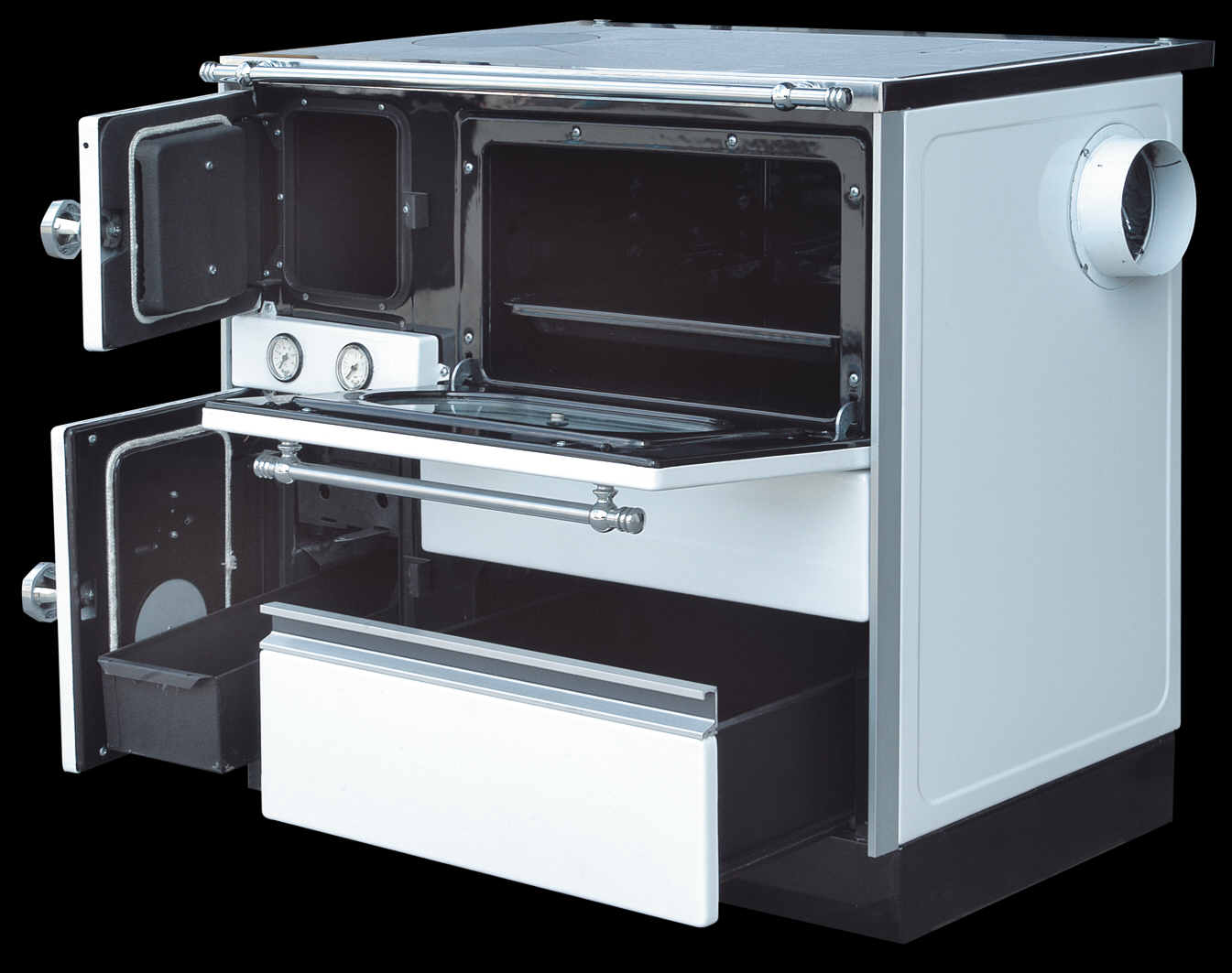 Central heating cooker Alfa Term 20 left white 23kW