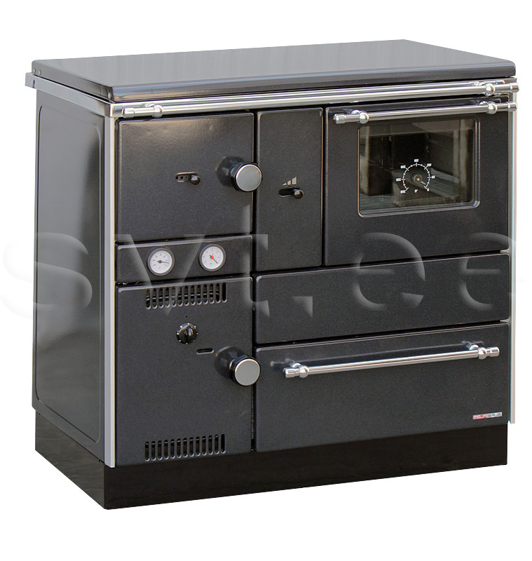 Centralheating cooker Alfa Term 27 black righthanded 27kW