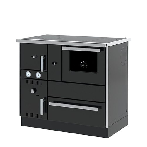 Centralheating cooker Alfa Term 27 black righthanded 27kW