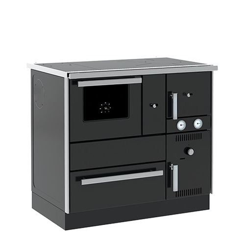 Centralheating cooker Alfa Term 27 black lefthanded 27kW