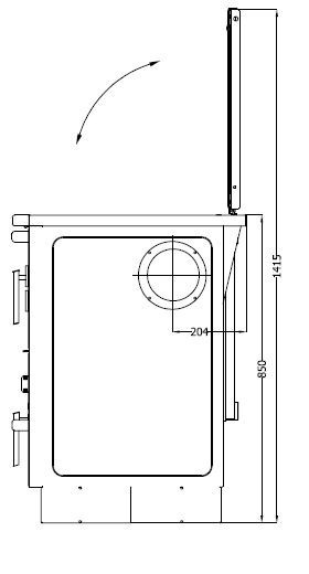 Keskküttepliit Alfa Term 35 must parem 32kW