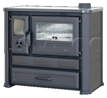 Cooker Alma black righthanded 8kW