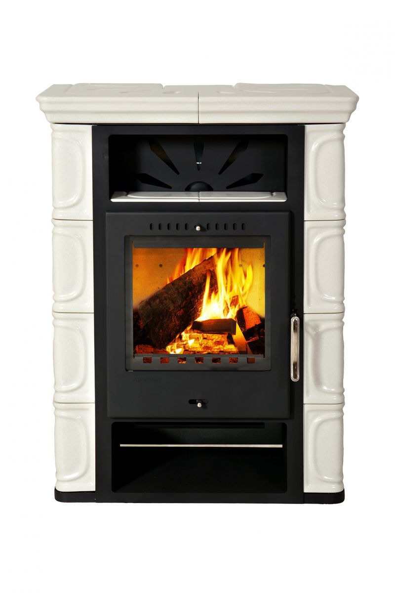 Fireplace Borgholm TOP ceramic ivory 7kW
