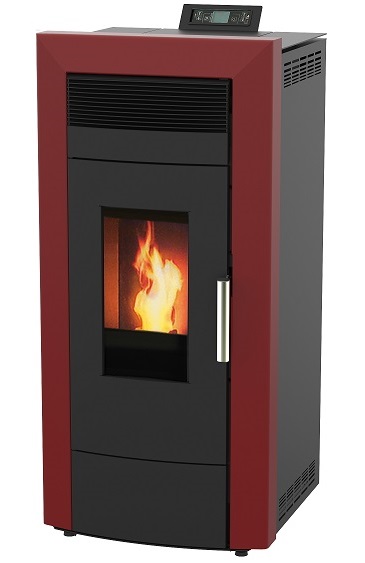 Centralheating pellet stove Commo red 21kW