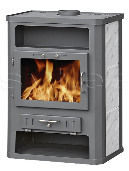 Fireplace Concord gray with ceramic 14kW