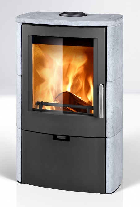 Fireplace Falun soapstone grey 8kW