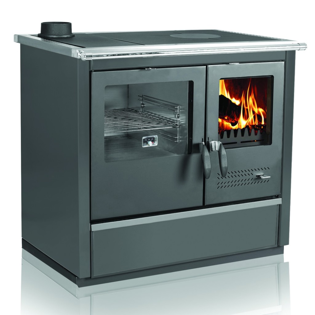 Centralheating cooker North ECO black lefthanded 16kW