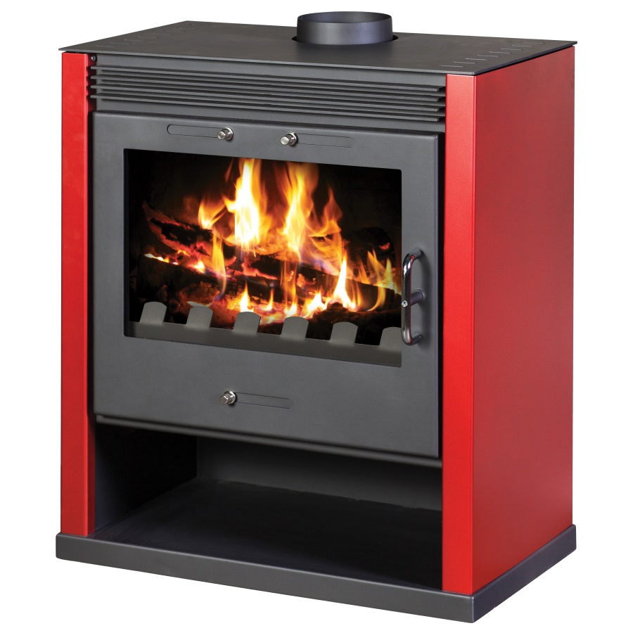 Centralheating fireplace Rubin red 13kW