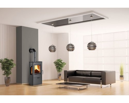 Fireplace Wikantica black 8kW